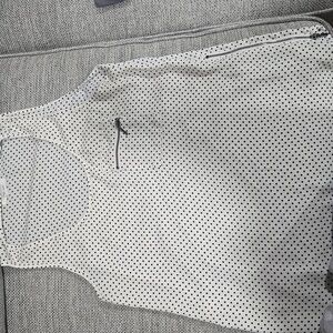 Maurices Black and White Polka Dot Blouse